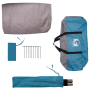 Tienda para guardar bicicletas Azul 256 x 222 x 182 cm