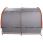 Tienda para guardar bicicletas con techo Gris y naranja