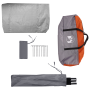 Tienda para guardar bicicletas con techo Gris y naranja