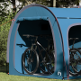 Tienda para guardar bicicletas con techo con almacenamiento con
