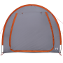 Tienda para guardar bicicletas con techo Gris y naranja