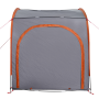 Tienda para guardar bicicletas con techo Gris y naranja