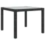 3-piece outdoor dining set with black rattan cushions by vidaXL, Garden sets - Ref: Foro24-3094825, Price: 241,78 €, Discount: %