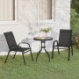 Juego de bistro de jardín de 3 piezas negro de vidaXL, Conjuntos de jardín - Ref: Foro24-318774, Precio: 144,49 €, Descuento: %
