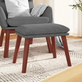 Hellgrauer Fußhocker aus Stoff, 45 x 29,5 x 35 cm von vidaXL, Osmanen - Ref: Foro24-341457, Preis: 36,20 €, Rabatt: %