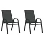 Schwarzes 3-teiliges Garten-Bistro-Set von vidaXL, Gartensets - Ref: Foro24-318774, Preis: 141,81 €, Rabatt: %