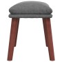 Hellgrauer Fußhocker aus Stoff, 45 x 29,5 x 35 cm von vidaXL, Osmanen - Ref: Foro24-341457, Preis: 36,78 €, Rabatt: %