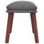 Light gray fabric footstool 45x29.5x35 cm by vidaXL, Ottomans - Ref: Foro24-341457, Price: 36,20 €, Discount: %