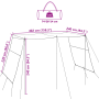 Toldo resistente al agua 302 x 240 x 240 cm