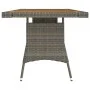 Garden table PE rattan and solid gray acacia 160x70x72 cm by vidaXL, Garden tables - Ref: Foro24-318697, Price: 178,15 €, Dis...