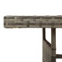 Garden table PE rattan and solid gray acacia 160x70x72 cm by vidaXL, Garden tables - Ref: Foro24-318697, Price: 180,48 €, Dis...