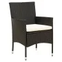 9-piece garden dining set and black synthetic rattan cushions by vidaXL, Garden sets - Ref: Foro24-3094838, Price: 675,74 €, ...