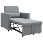 Sofá Cama Convertible 3 en 1 Gris Claro