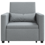 Sofá Cama Convertible 3 en 1 Gris Claro