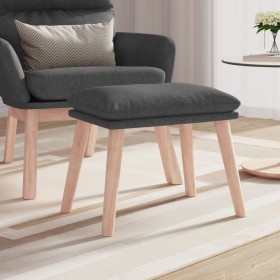 Fußhocker aus dunkelgrauem Stoff, 45 x 29,5 x 35 cm von vidaXL, Osmanen - Ref: Foro24-341425, Preis: 36,69 €, Rabatt: %