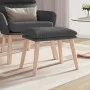Fußhocker aus dunkelgrauem Stoff, 45 x 29,5 x 35 cm von vidaXL, Osmanen - Ref: Foro24-341425, Preis: 35,99 €, Rabatt: %