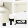 Sillón Convertible Crema de 3 en 1