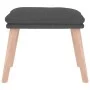 Fußhocker aus dunkelgrauem Stoff, 45 x 29,5 x 35 cm von vidaXL, Osmanen - Ref: Foro24-341425, Preis: 35,99 €, Rabatt: %