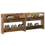 Armarios de zapato de pared con estante Otro 2 pcs Madera