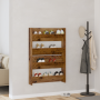 Armarios de zapato de pared con estante Otro 2 pcs Madera