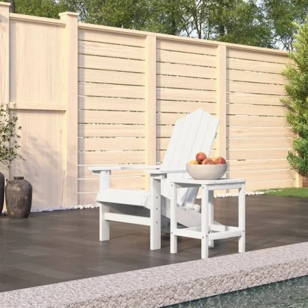 Adirondack-Gartenstuhl mit weißem HDPE-Tisch von vidaXL, Gartenstühle - Ref: Foro24-3095700, Preis: 213,48 €, Rabatt: %