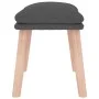 Fußhocker aus dunkelgrauem Stoff, 45 x 29,5 x 35 cm von vidaXL, Osmanen - Ref: Foro24-341425, Preis: 35,99 €, Rabatt: %