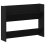 Armarios de zapato de pared Roble negro 60 x 18 x 60 cm