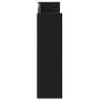 Armarios de zapato de pared Roble negro 60 x 18 x 60 cm
