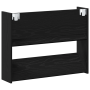 Armarios de zapato de pared Roble negro 60 x 18 x 60 cm