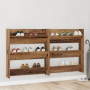 Armarios de zapato de pared con estante Otro 2 pcs Madera