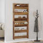 Armarios de zapato de pared con estante Otro 2 pcs Madera