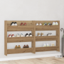 Armarios de zapato de pared 2 pcs Roble artisan 60 x 18 x 60 cm