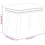 Fußhocker aus dunkelgrauem Stoff, 45 x 29,5 x 35 cm von vidaXL, Osmanen - Ref: Foro24-341425, Preis: 36,69 €, Rabatt: %