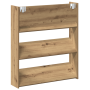 Armarios de zapato de pared 2 pcs Roble artisan 60 x 18 x 60 cm