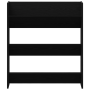 Armarios de zapato de pared 2 pcs Roble negro 60 x 18 x 60 cm