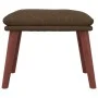 Reposapiés de tela marrón 45x29,5x35 cm de vidaXL, Otomanas - Ref: Foro24-341460, Precio: 35,99 €, Descuento: %