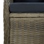 Juego de comedor para jardín de 5 piezas marrón