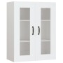 Armario de pared colgante blanco 69,5x34x90 cm