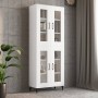 Armario de pared colgante blanco 69,5x34x90 cm
