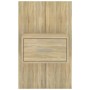 Mesita de noche de pared 2 unidades color roble Sonoma