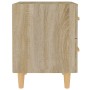 Mesitas de noche 2 unidades color roble Sonoma 40x35x47,5 cm
