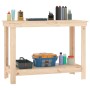 Banco de trabajo de madera maciza de pino 110x50x80 cm