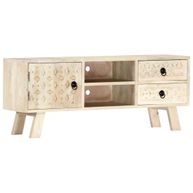 Mueble para TV de madera maciza de mango 110x30x44 cm