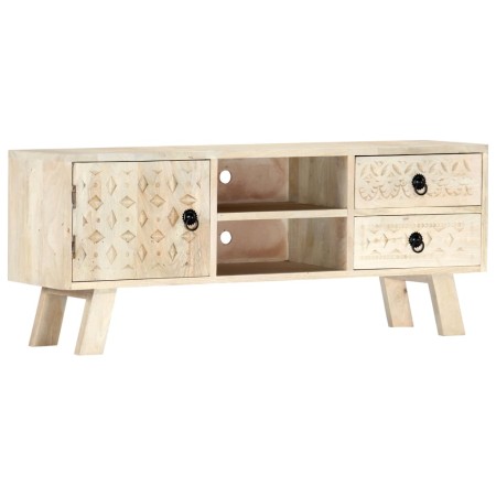 Mueble para TV de madera maciza de mango 110x30x44 cm