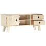 Mueble para TV de madera maciza de mango 110x30x44 cm