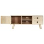 Mueble para TV de madera maciza de mango 110x30x44 cm
