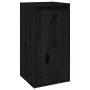 Armarios de pared 2 uds madera maciza de pino negro 30x30x60 cm de vidaXL, Estantes y estanterías - Ref: Foro24-813494, Preci...
