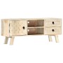 Mueble para TV de madera maciza de mango 110x30x44 cm