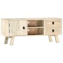 Mueble para TV de madera maciza de mango 110x30x44 cm