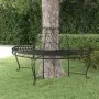 Semicircular black steel garden bench 160 cm by vidaXL, garden benches - Ref: Foro24-318824, Price: 191,00 €, Discount: %